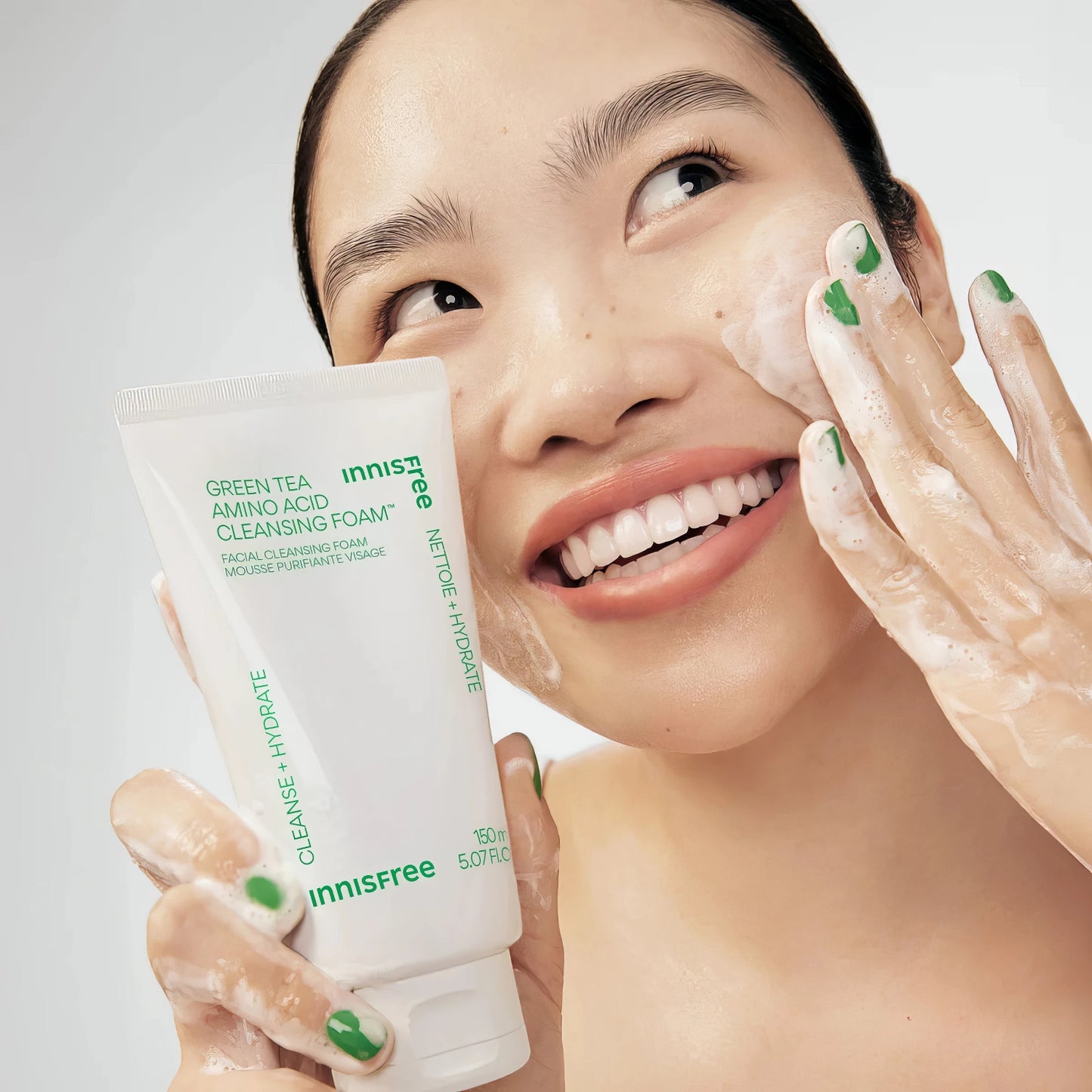 Innisfree - Green Tea Amino Hydrating Cleansing Foam - 150g-Wonder Skin