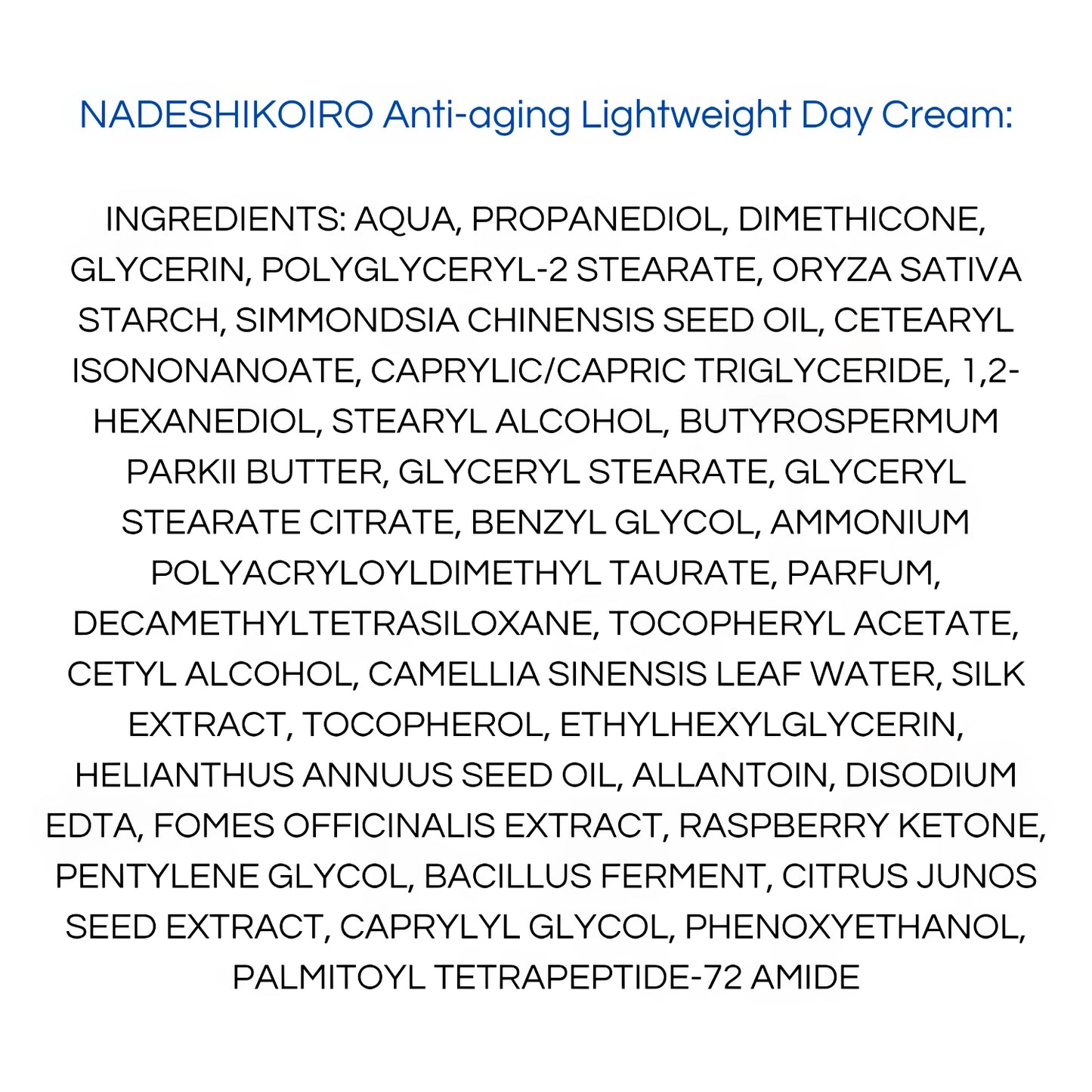 Onshindo Osaka - Nadeshikoiro – Lightweight Face Day Cream (Oily Skin) - 50ml-Wonder Skin