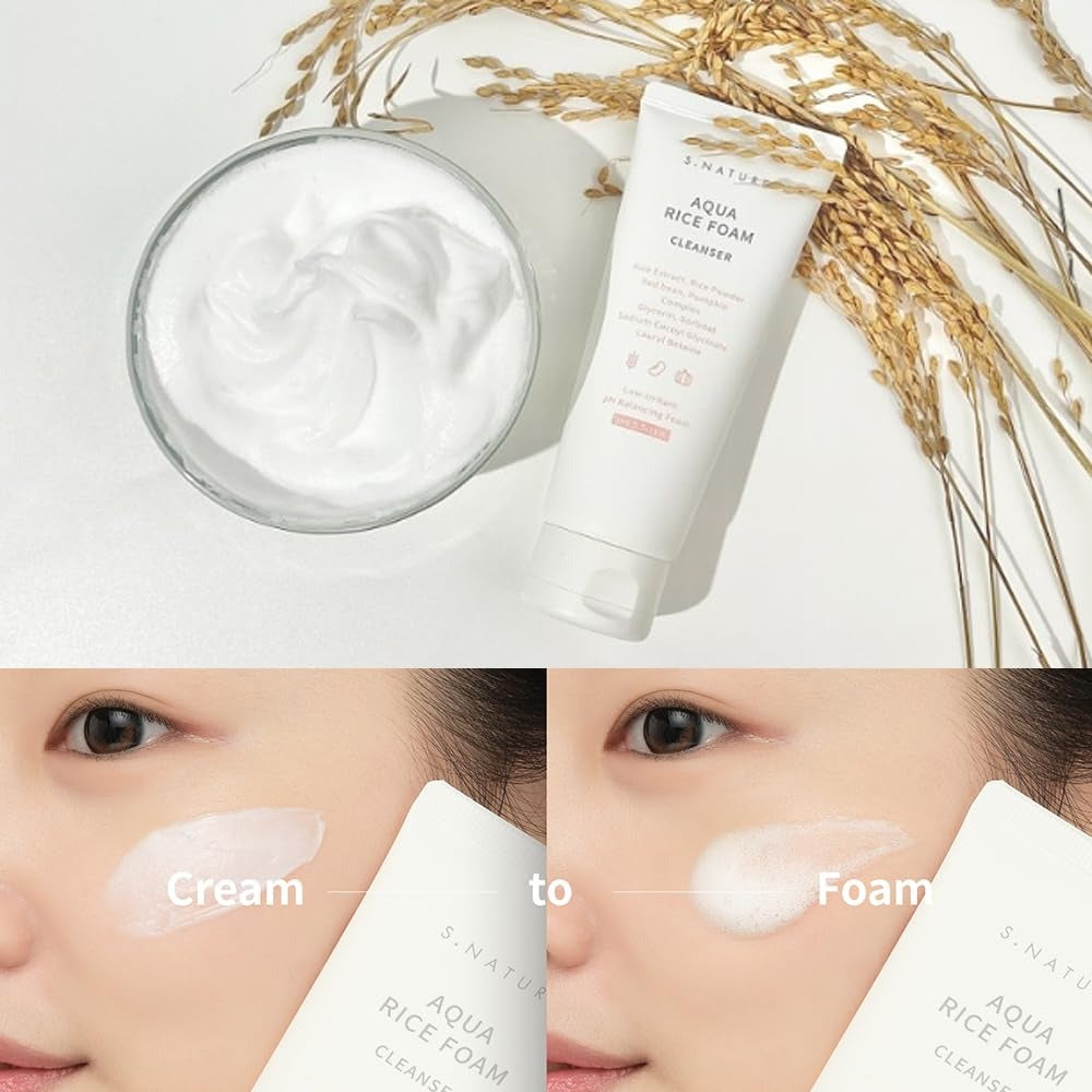S.Nature - Aqua Rice Foam Cleanser - 80ml