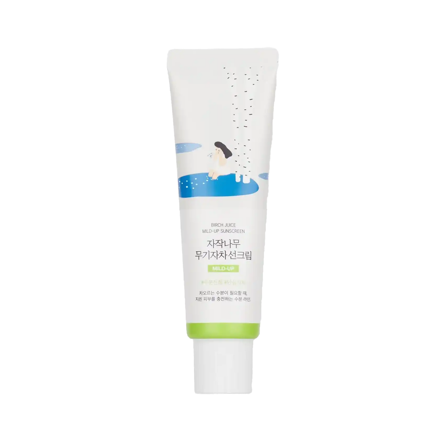 Round Lab - Birch Juice Moisturizing Mild Up Sunscreen SPF50+ PA++++ - 50ml-Wonder Skin