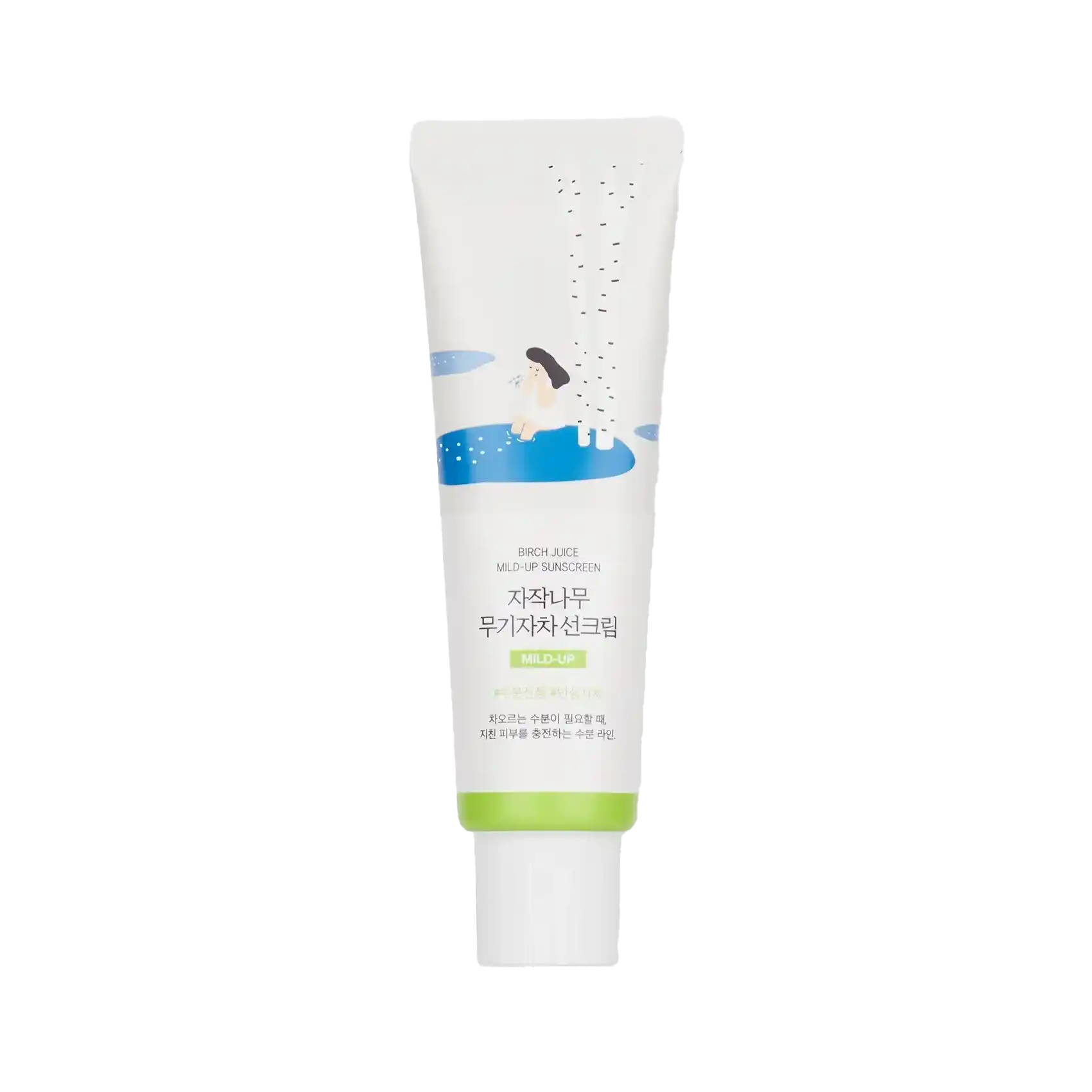 Round Lab - Birch Juice Moisturizing Mild Up Sunscreen SPF50+ PA++++ - 50ml-Wonder Skin