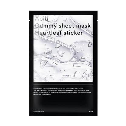Abib - Gummy Sheet Mask Heartleaf Sticker - 27ml-Wonder Skin