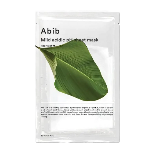 Abib - Mild Acidic pH Sheet Mask Heartleaf Fit - 30ml-Wonder Skin