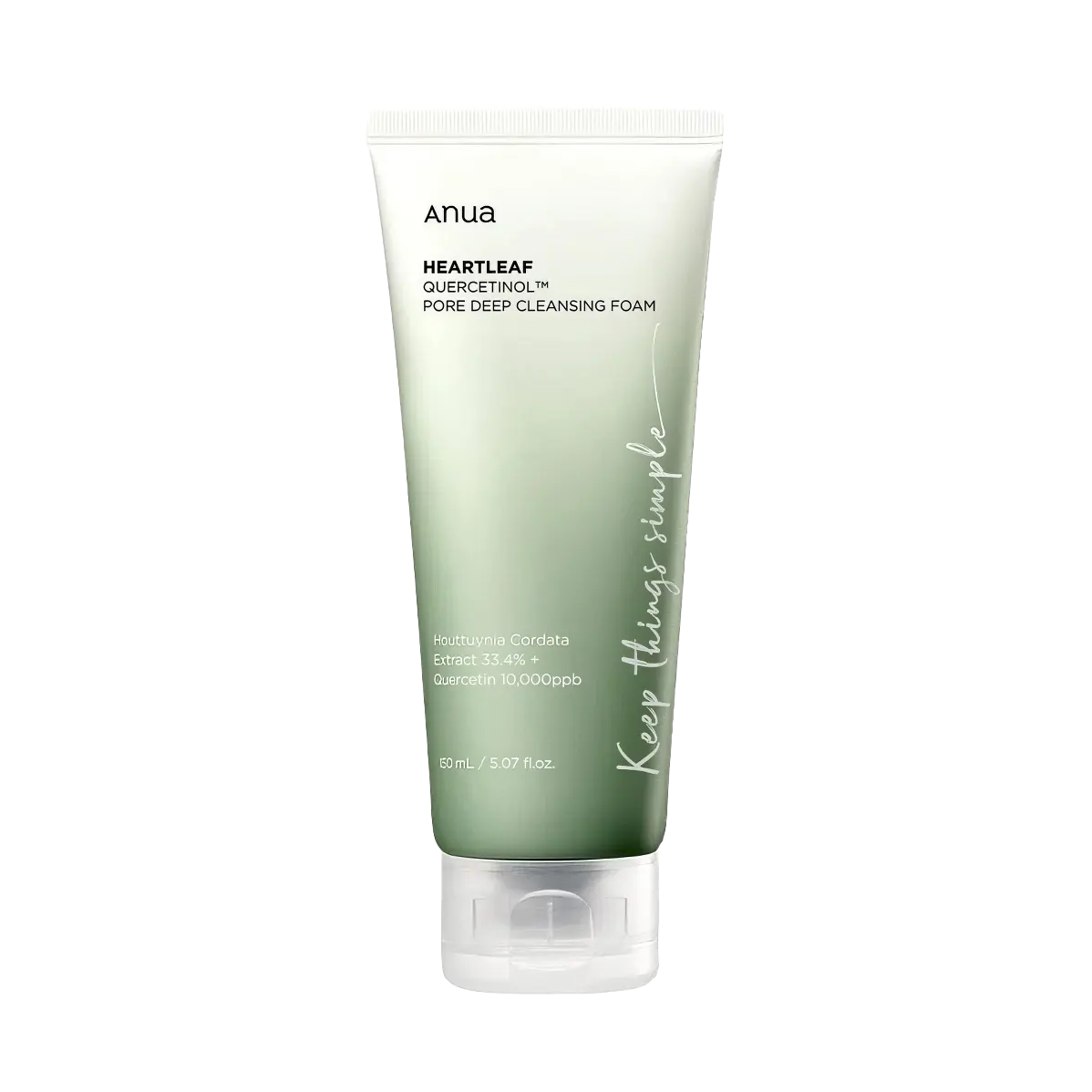 Anua - Heartleaf Quercetinol Pore Deep Cleansing Foam - 150ml-Wonder Skin