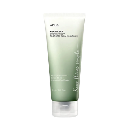 Anua - Heartleaf Quercetinol Pore Deep Cleansing Foam - 150ml-Wonder Skin