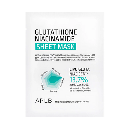 APLB - Glutathione Niacinamide Sheet Mask - 25ml-Wonder Skin