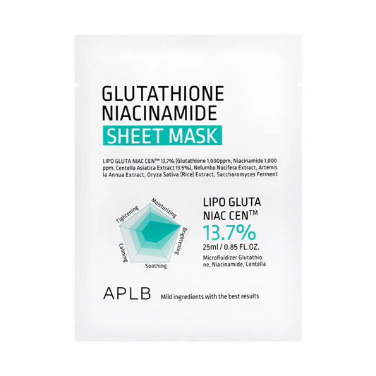 APLB - Glutathione Niacinamide Sheet Mask - 25ml-Wonder Skin