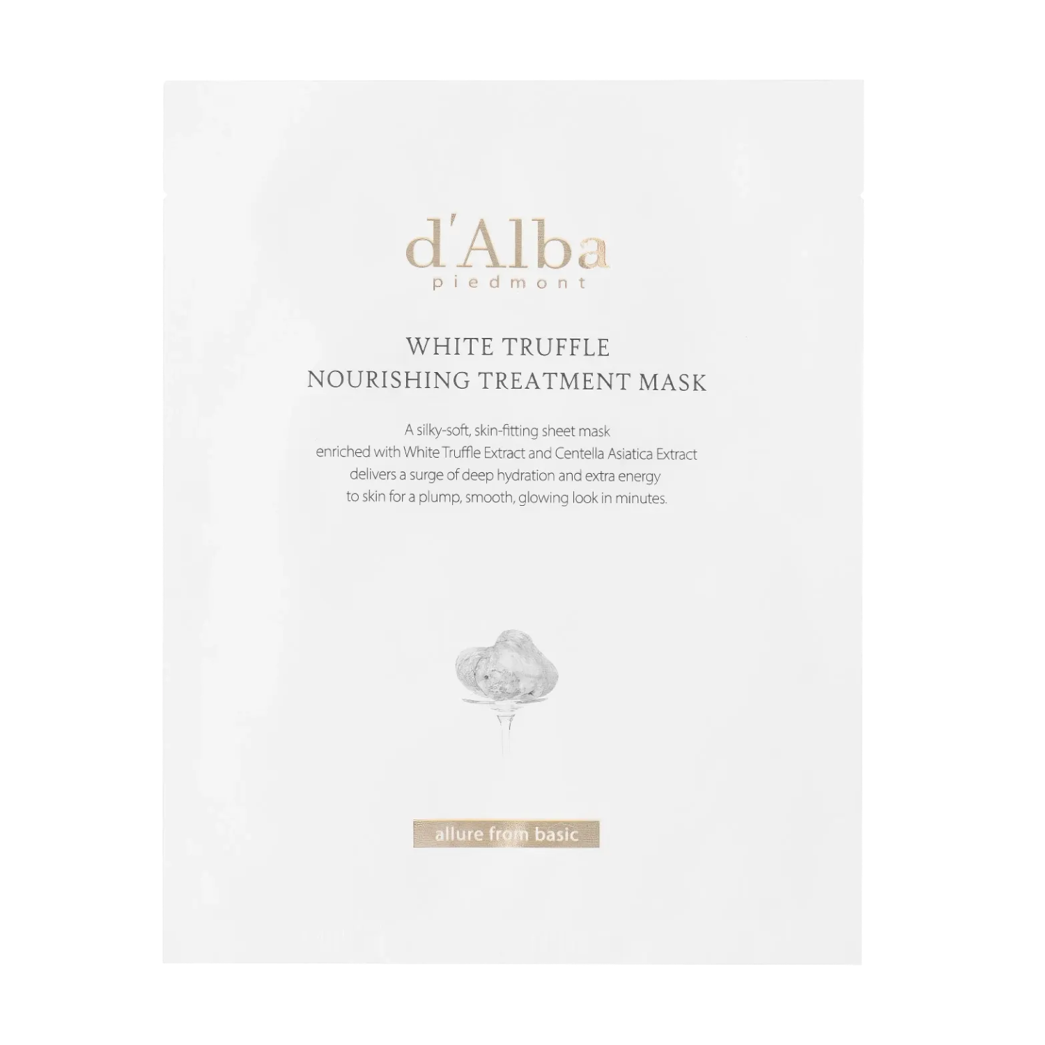 d'Alba - White Truffle Nourishing Treatment Mask - 1pc/25ml-Wonder Skin