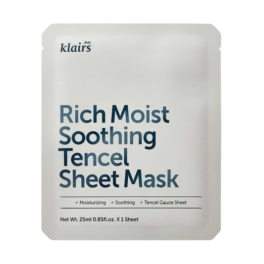 dear, Klairs - Rich Moist Soothing Tencel Sheet Mask - 25ml-Wonder Skin