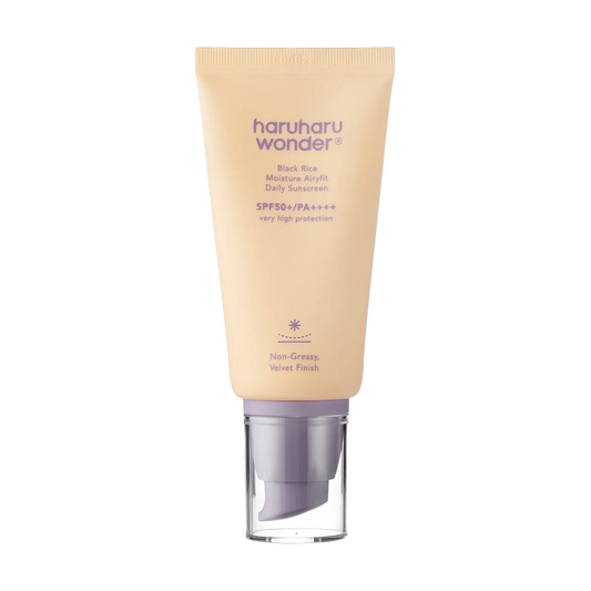 Haruharu Wonder - Black Rice Moisture Airyfit Daily Sunscreen SPF50+/PA++++ - 50ml-Wonder Skin