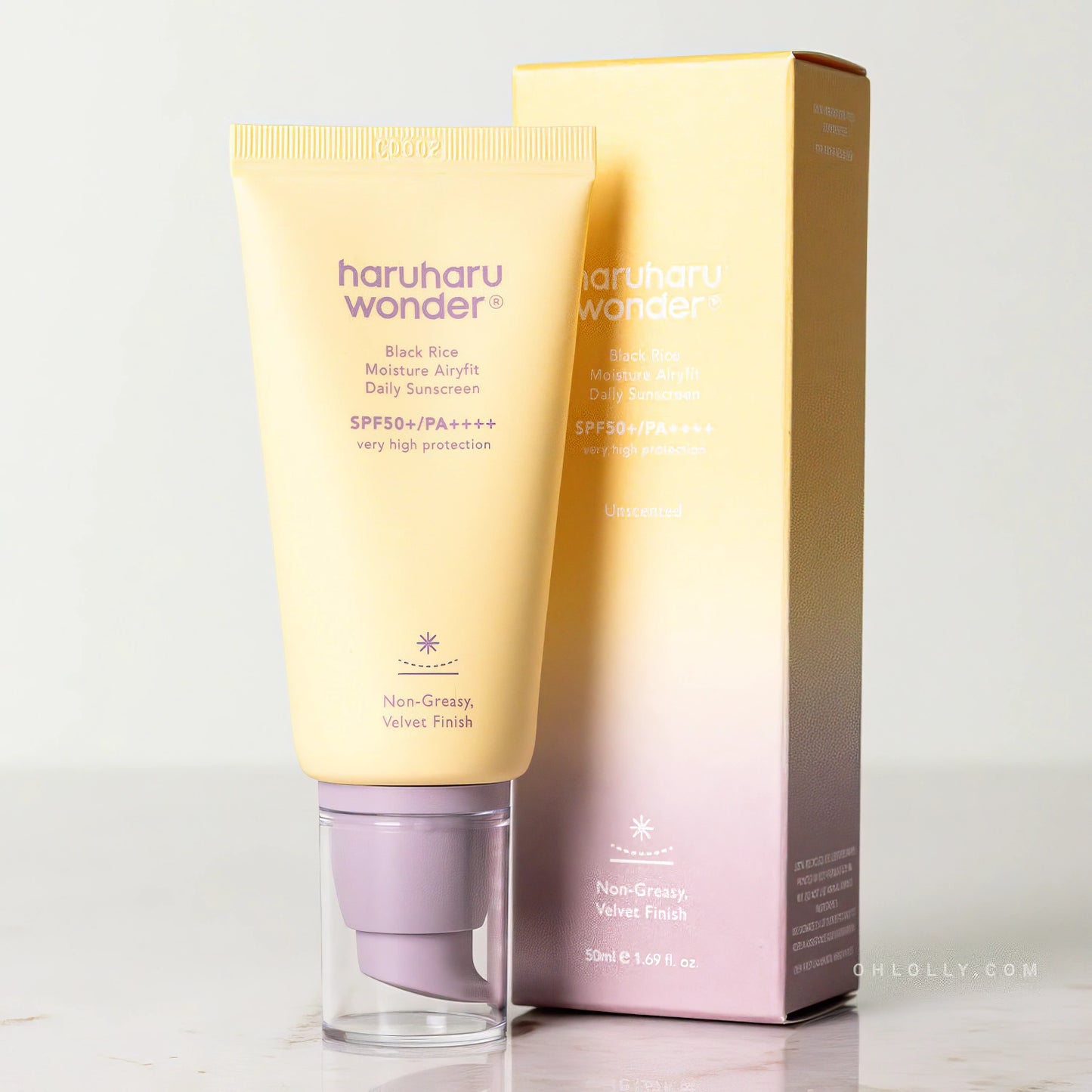 Haruharu Wonder - Black Rice Moisture Airyfit Daily Sunscreen SPF50+/PA++++ - 50ml-Wonder Skin