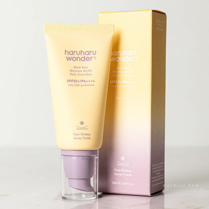 Haruharu Wonder - Black Rice Moisture Airyfit Daily Sunscreen SPF50+/PA++++ - 50ml-Wonder Skin