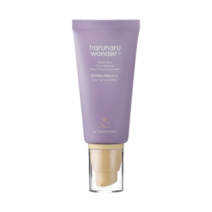 Haruharu Wonder - Black Rice Pure Mineral Relief Daily Sunscreen SPF50+/PA++++ - 50ml-Wonder Skin