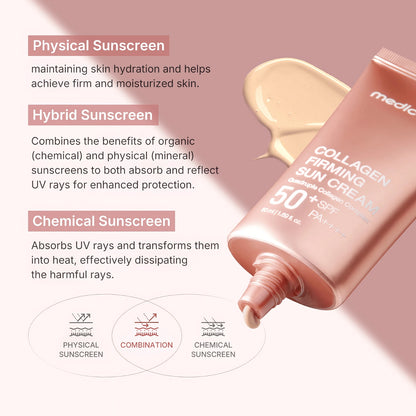 Medicube - Collagen Firming Sun Cream SPF50+ PA++++ - 50ml-Wonder Skin