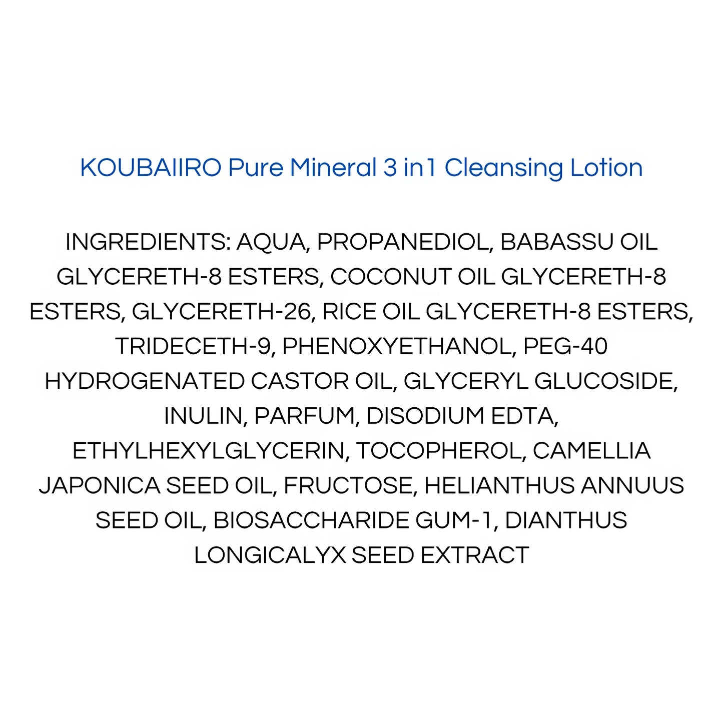 Onshondo Osaka - Koubaiiro - Pure mineral 3 in 1 cleansing lotion - 250ml-Wonder Skin
