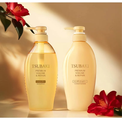 Shiseido Tsubaki - Premium Volume Repair Shampoo - 450ml-Wonder Skin